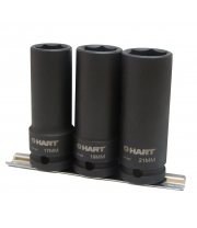 Набор головок глубоких ударных 17; 19; 21 мм