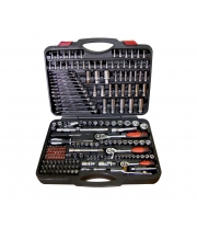 Набір головок 1/4 "; 3/8 "; 1/2 " 215 предметів (метричний)